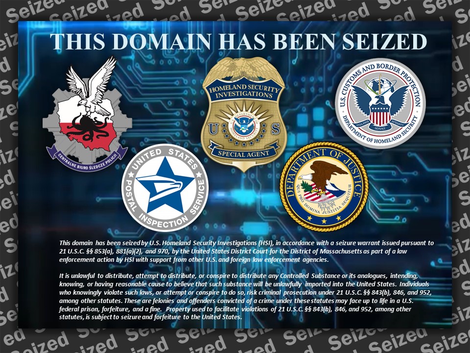 DrugBuyersGuide website seizure banner