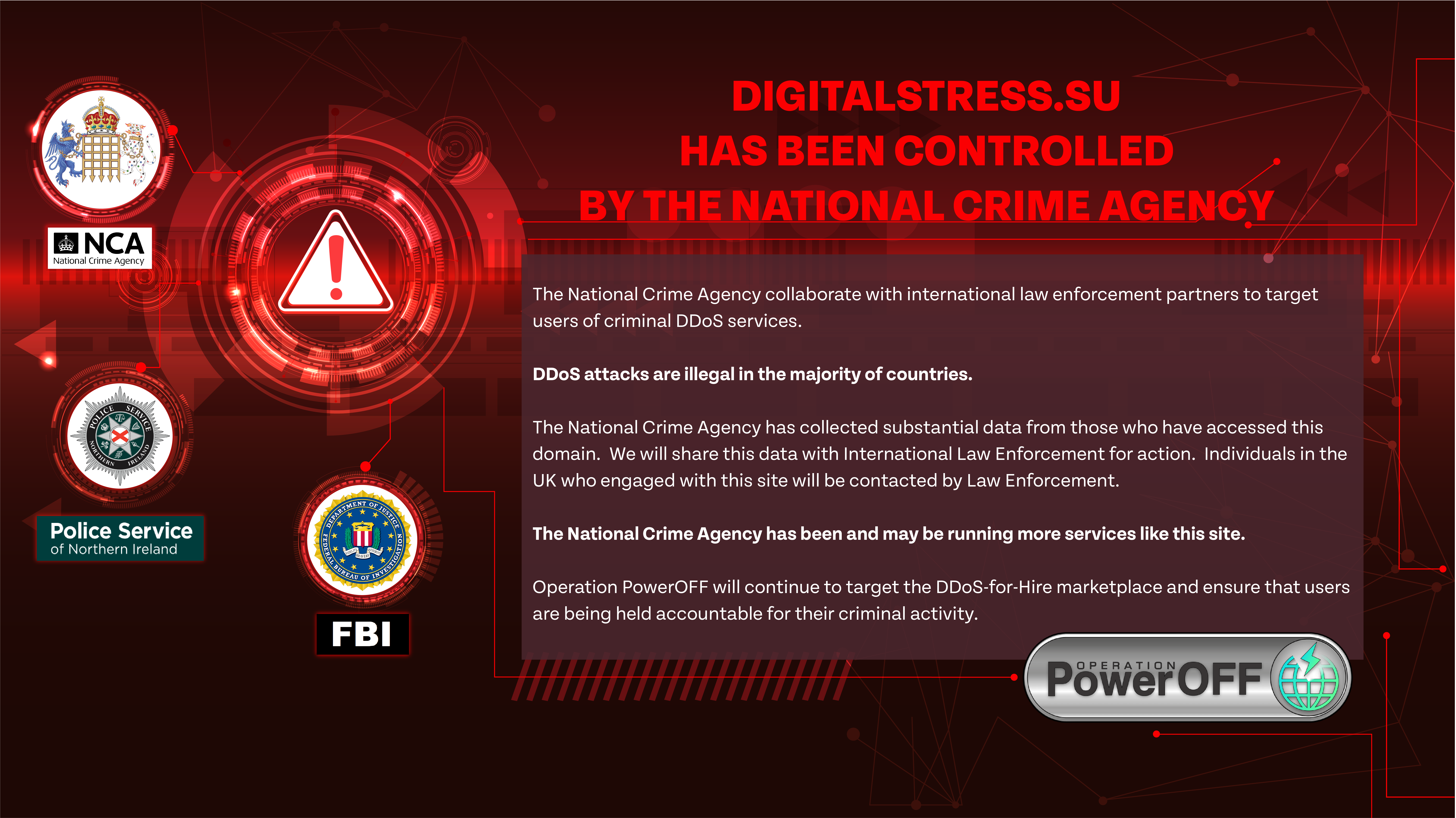 DigitalStress website seizure banner