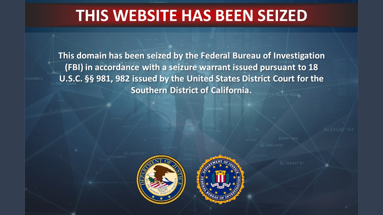 Bregcareers.com website seizure banner
