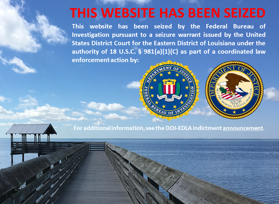 Timeshare Telemarketing Scam website seizure banner