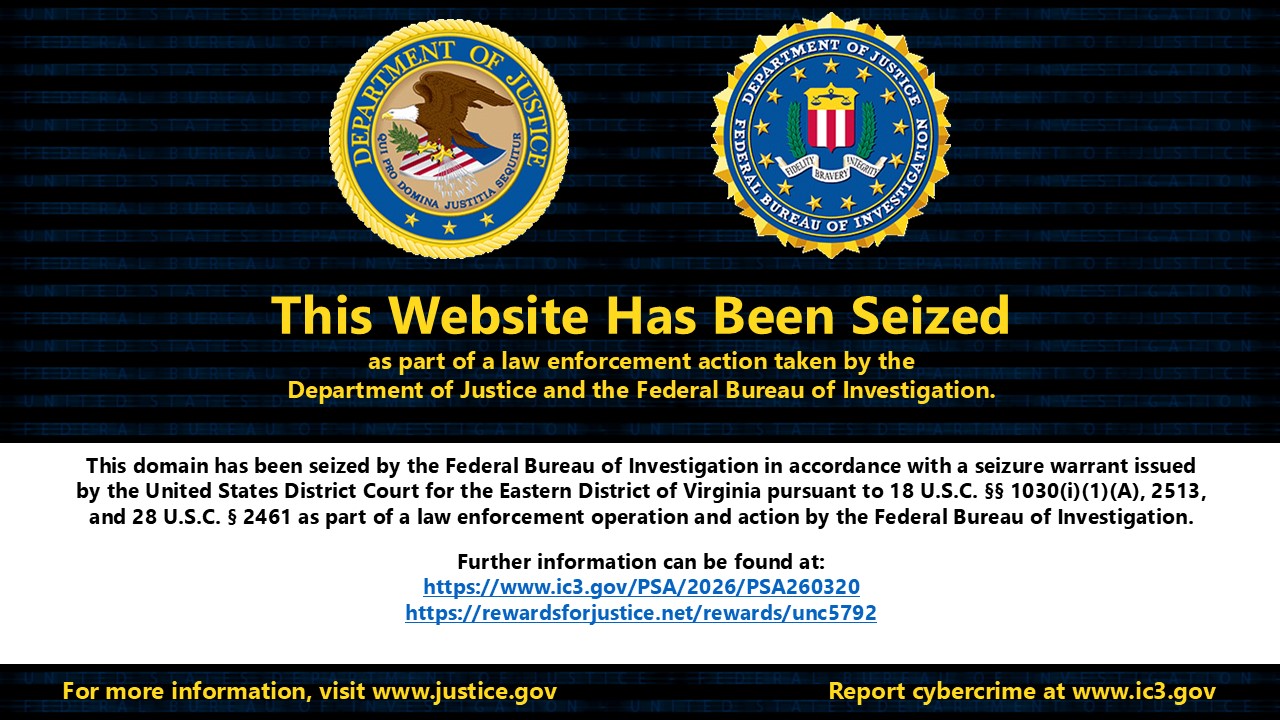 G00gle.tech website seizure banner