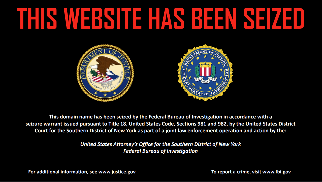 RolFoundation website seizure banner