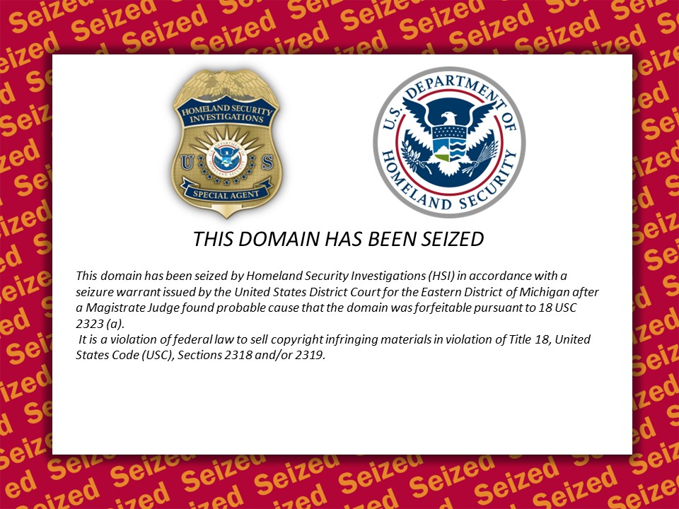 CameraLoops website seizure banner