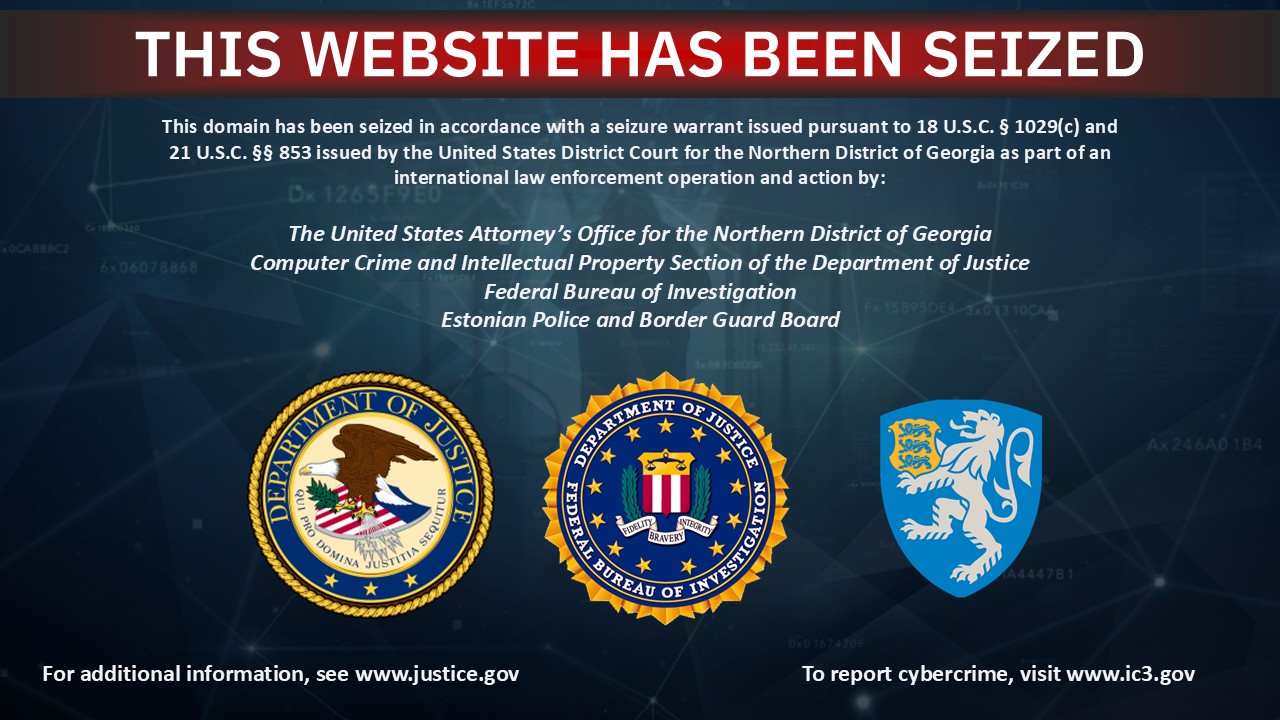 Web3adspanels.org website seizure banner
