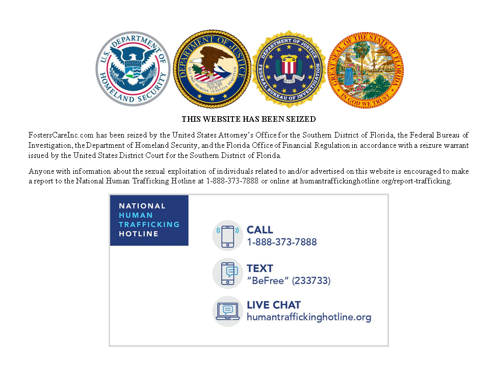 FostersCareInc.com website seizure banner
