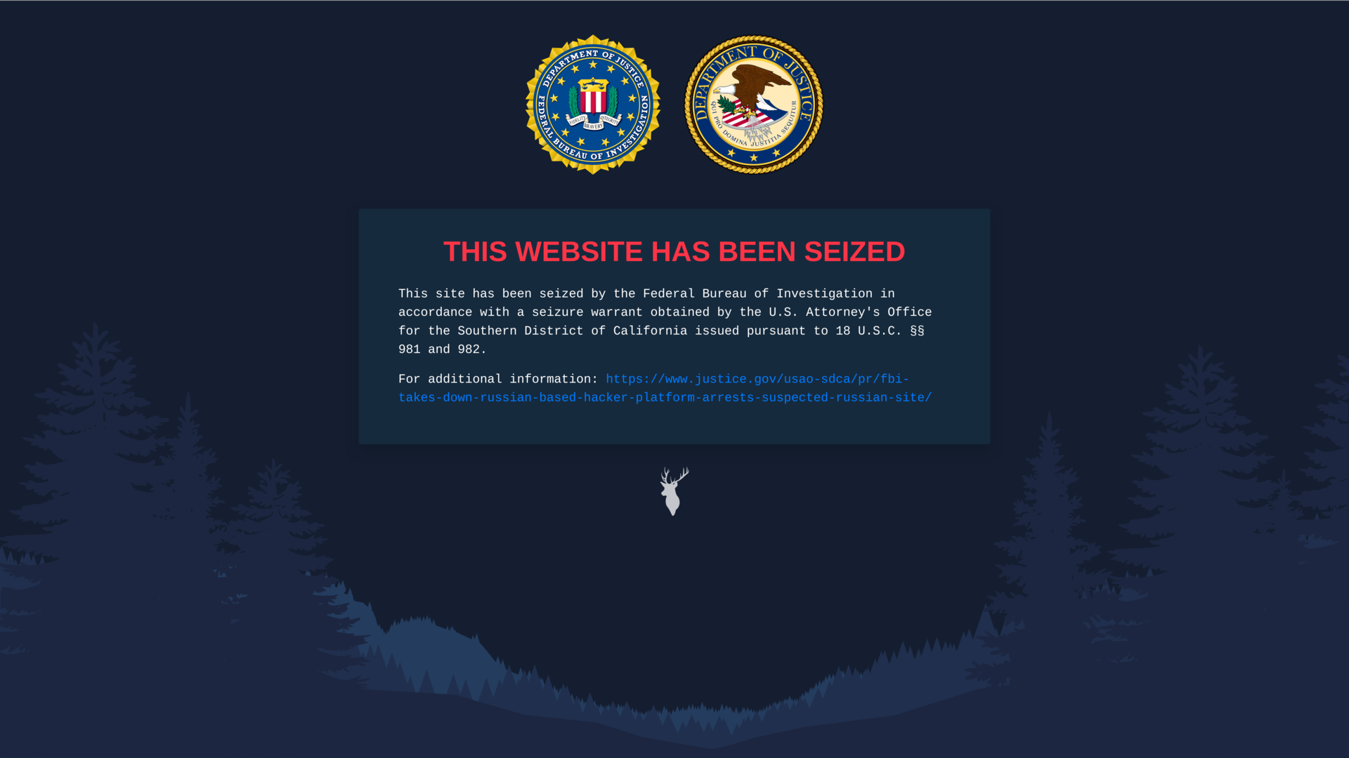 Deer.io website seizure banner