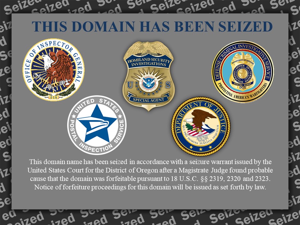 LQ Army website seizure banner