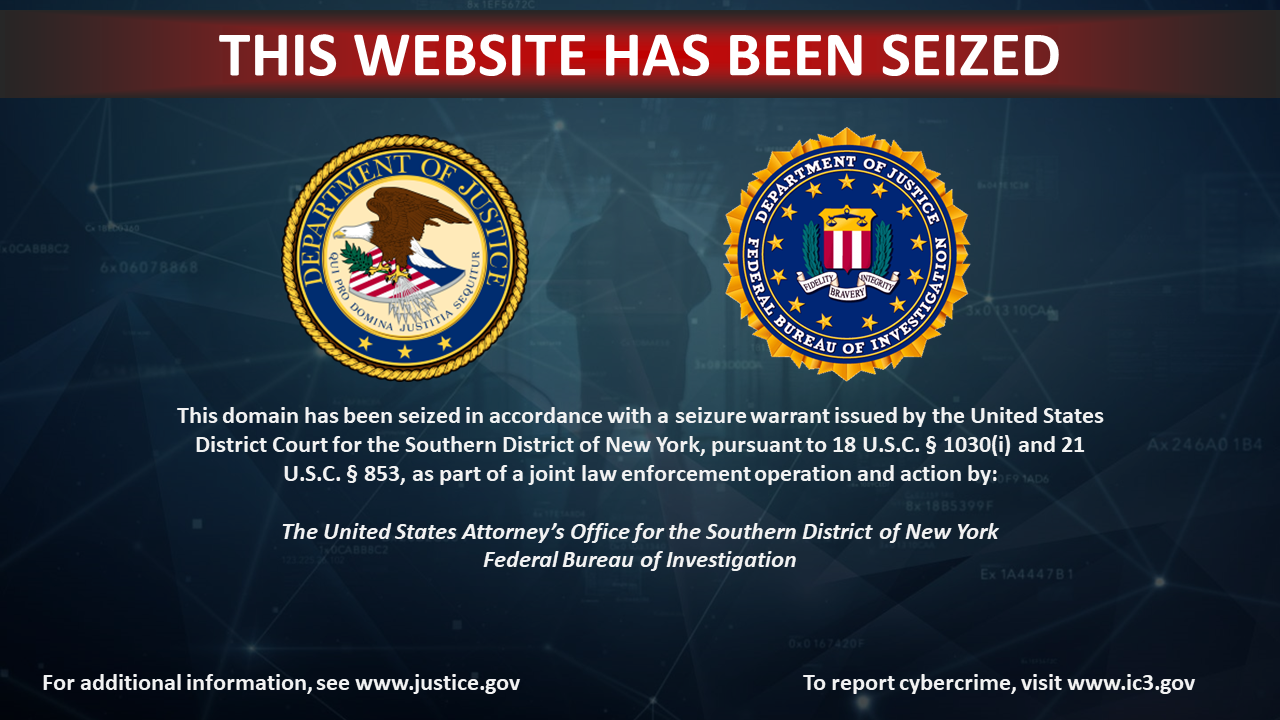 Vps-agent website seizure banner