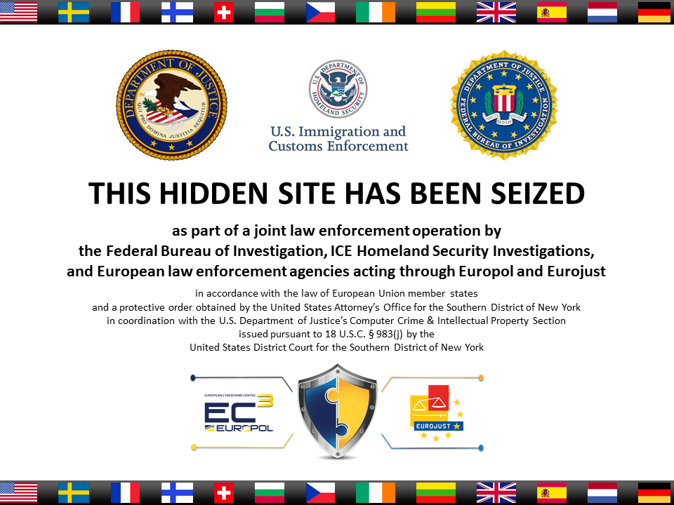 Silk Road 2 website seizure banner